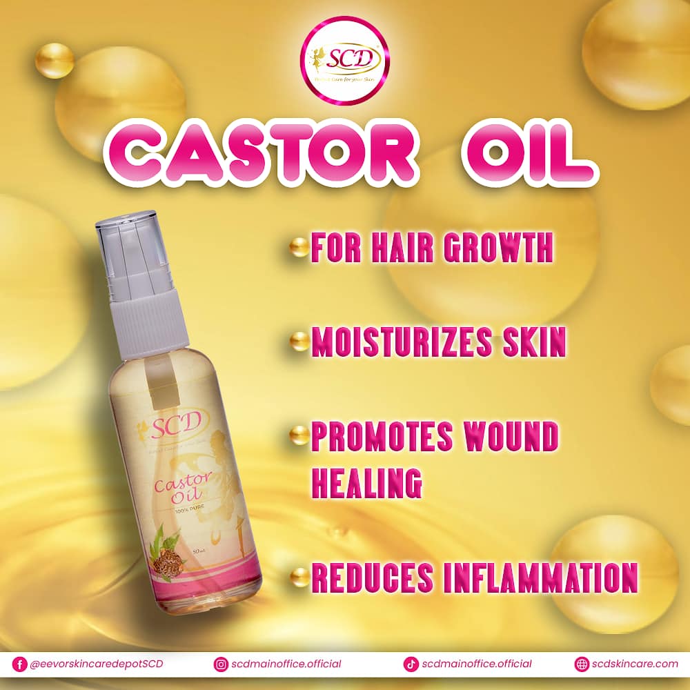 Bottle of My Store castor oil with a dark amber color and a label displaying the product name and brand.